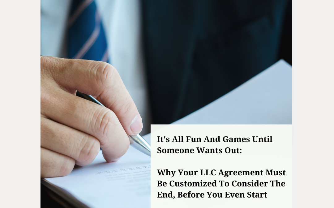 Why is a Custom LLC Operating Agreement so Important?